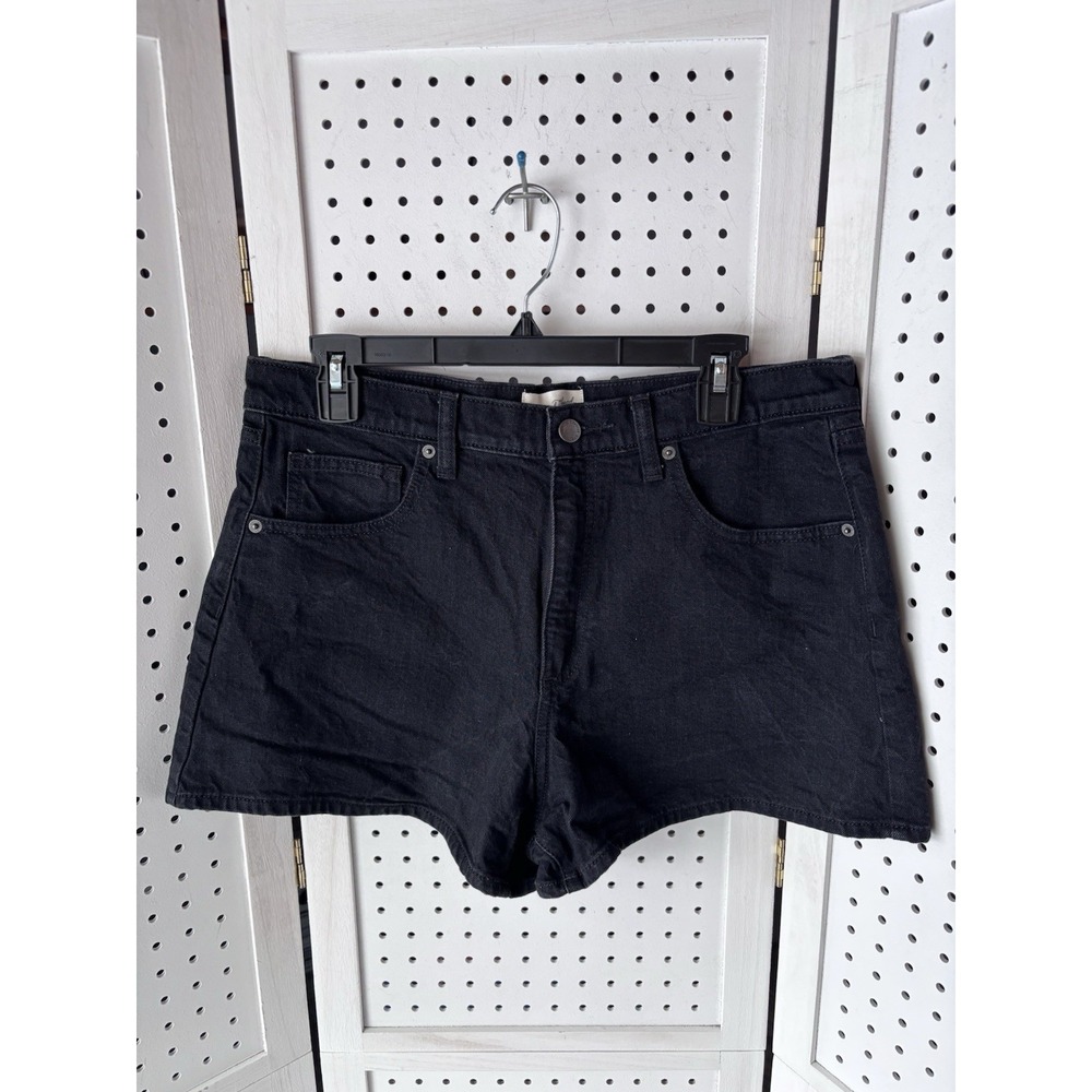 Universal Thread Women's 12R 90's Cutoff Shorts Black Denim High Rise